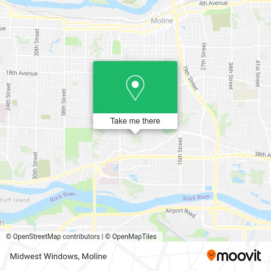 Midwest Windows map