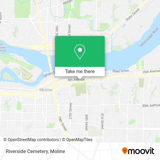 Riverside Cemetery map