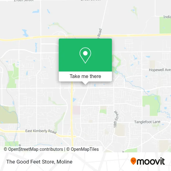 The Good Feet Store map