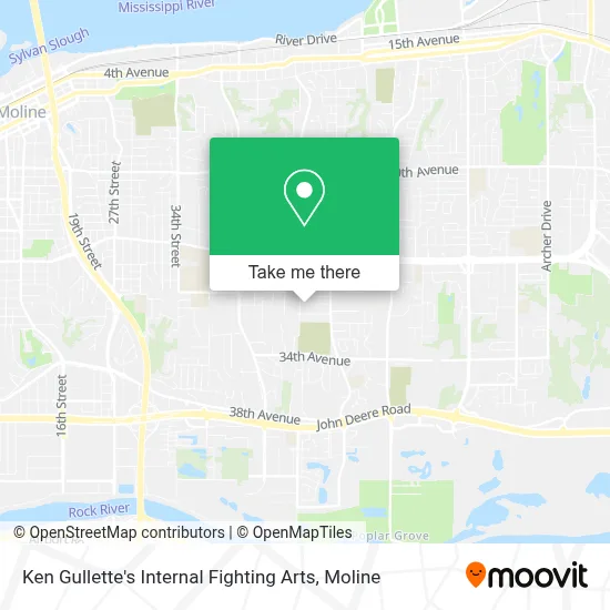 Ken Gullette's Internal Fighting Arts map