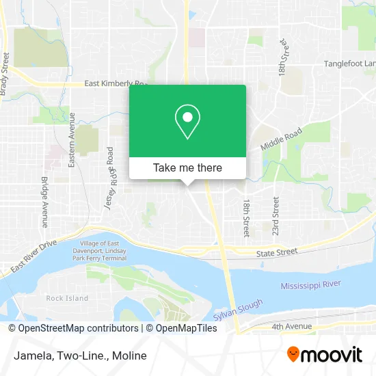 Jamela, Two-Line. map