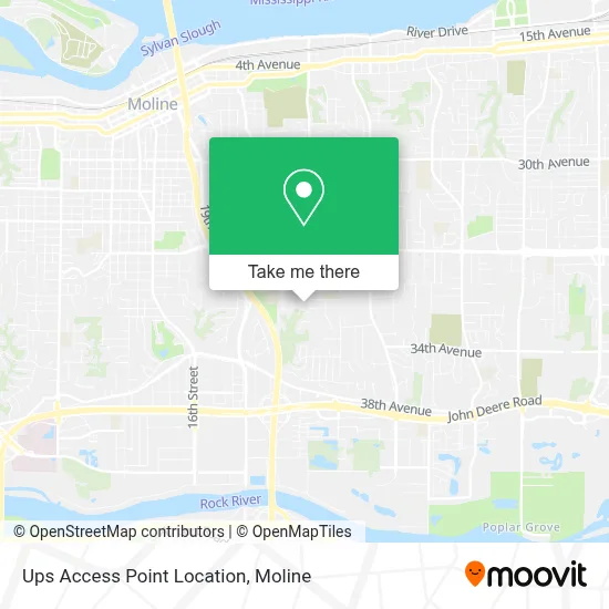 Mapa de Ups Access Point Location