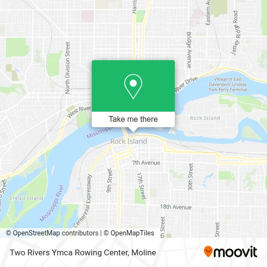 Two Rivers Ymca Rowing Center map