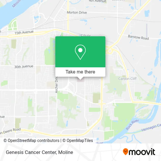Genesis Cancer Center map