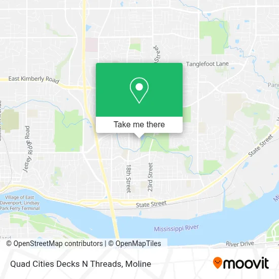 Quad Cities Decks N Threads map