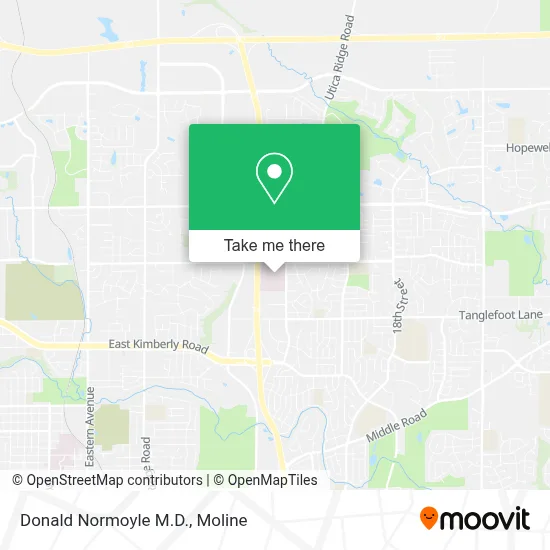 Donald Normoyle M.D. map