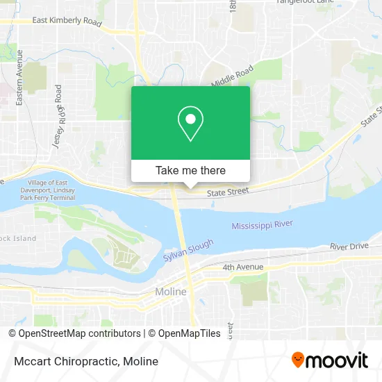 Mccart Chiropractic map