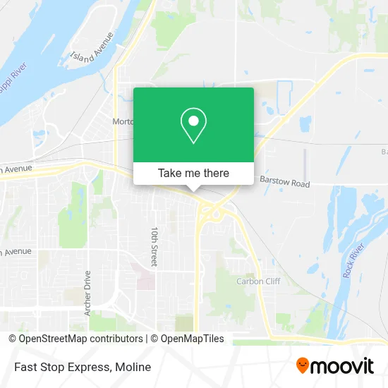 Fast Stop Express map