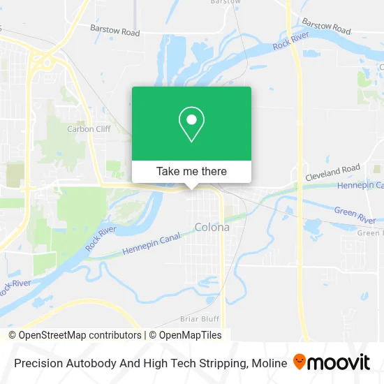 Precision Autobody And High Tech Stripping map