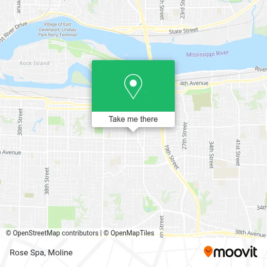 Rose Spa map