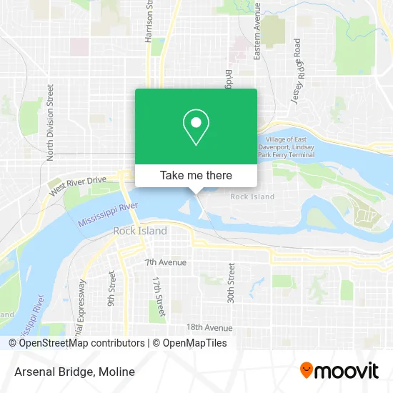 Arsenal Bridge map