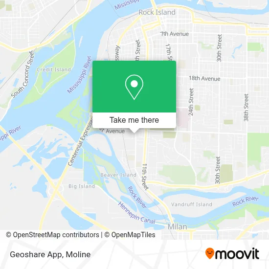 Geoshare App map