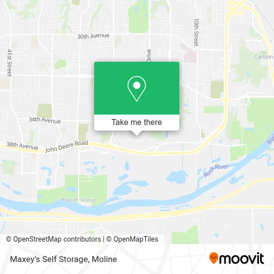 Maxey's Self Storage map