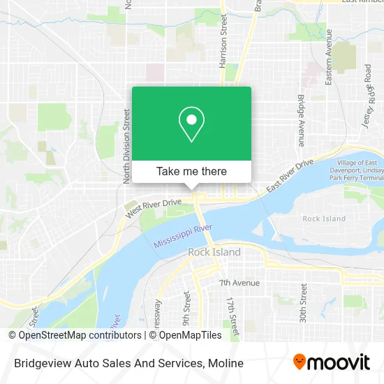 Bridgeview Auto Sales And Services map