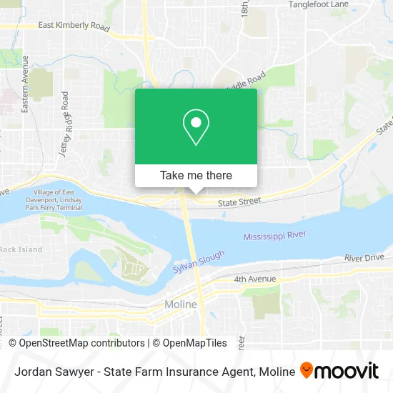 Jordan Sawyer - State Farm Insurance Agent map