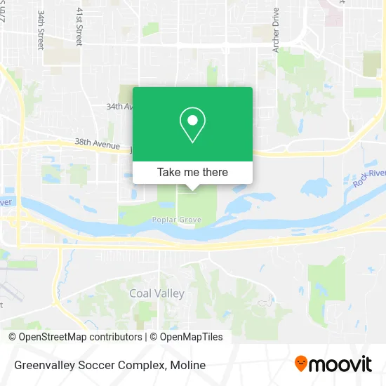 Greenvalley Soccer Complex map