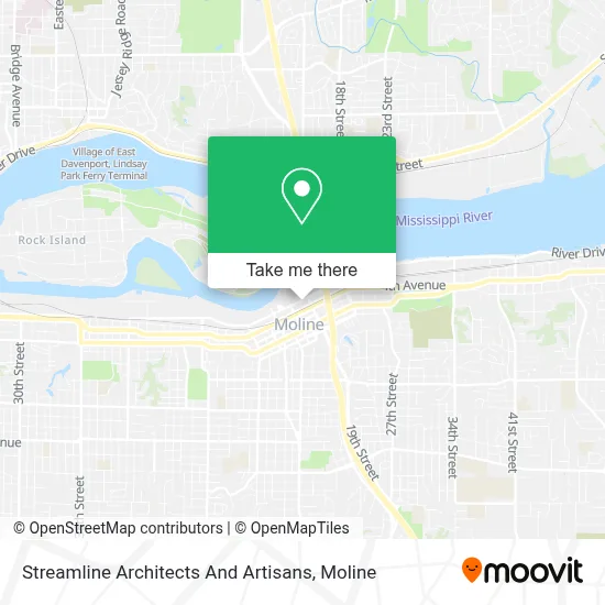 Streamline Architects And Artisans map