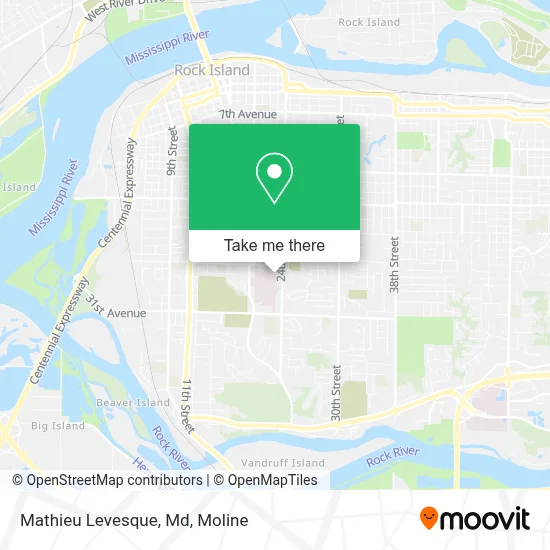 Mathieu Levesque, Md map
