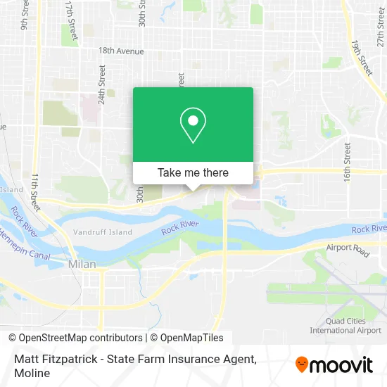 Matt Fitzpatrick - State Farm Insurance Agent map