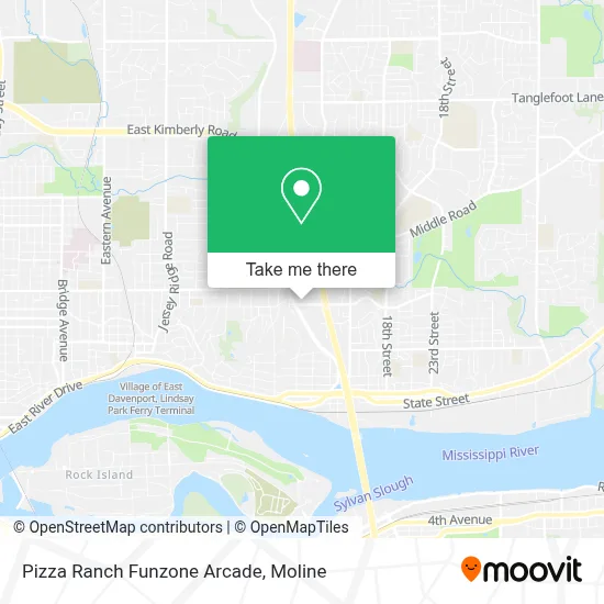 Pizza Ranch Funzone Arcade map