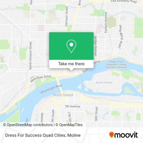Dress For Success Quad Cities map