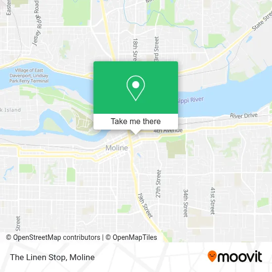 The Linen Stop map