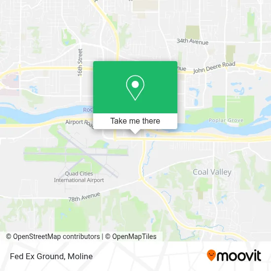Fed Ex Ground map