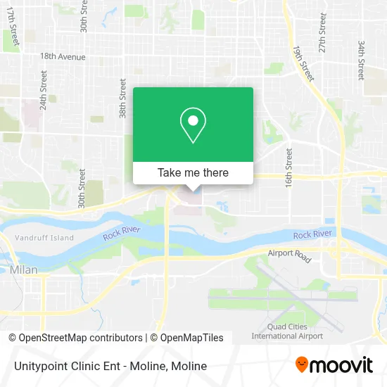 Unitypoint Clinic Ent - Moline map