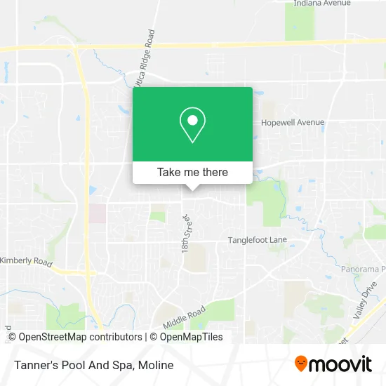 Tanner's Pool And Spa map