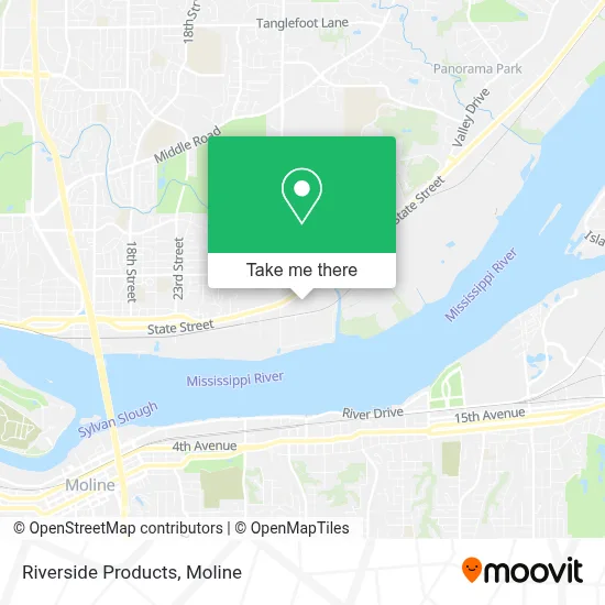 Riverside Products map