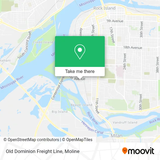 Old Dominion Freight Line map