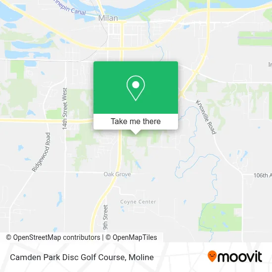 Camden Park Disc Golf Course map