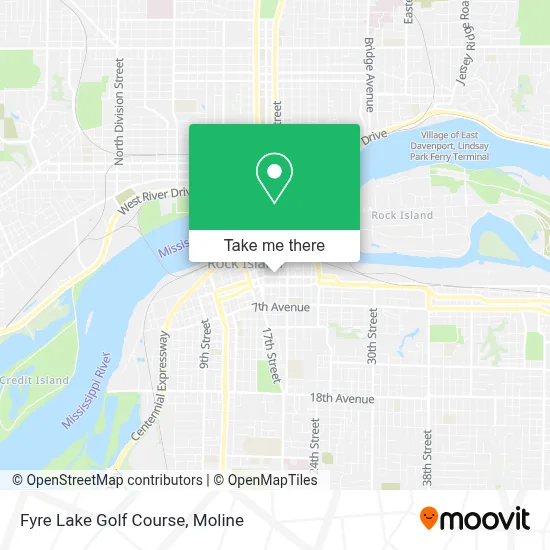 Fyre Lake Golf Course map