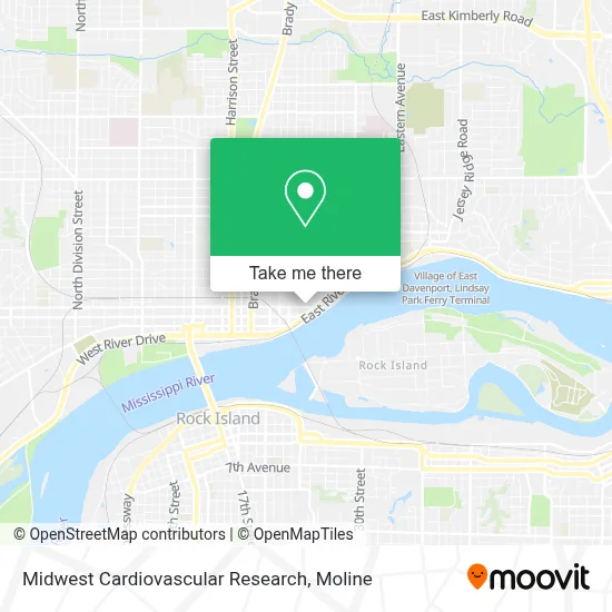 Midwest Cardiovascular Research map