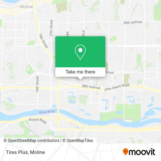 Tires Plus map
