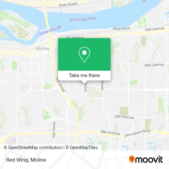 Red Wing map