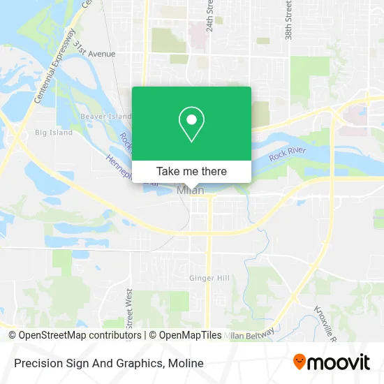 Precision Sign And Graphics map