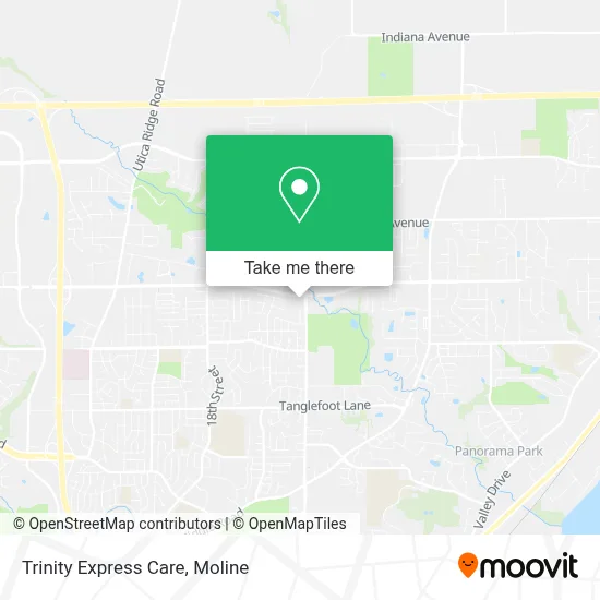Trinity Express Care map
