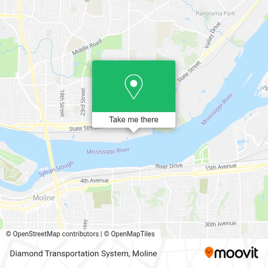 Diamond Transportation System map