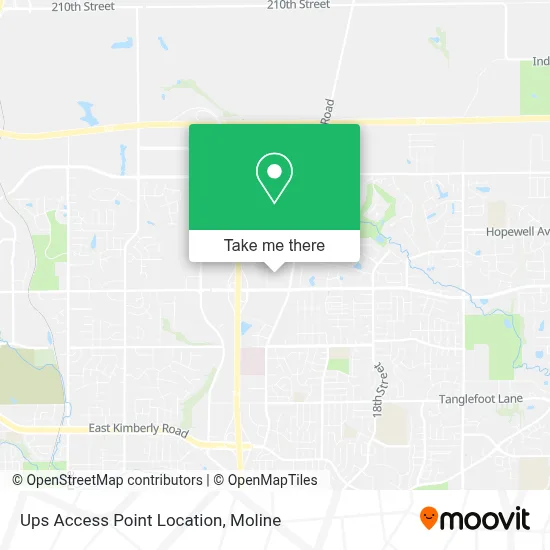 Mapa de Ups Access Point Location