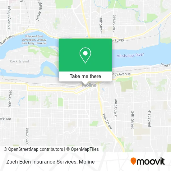 Zach Eden Insurance Services map