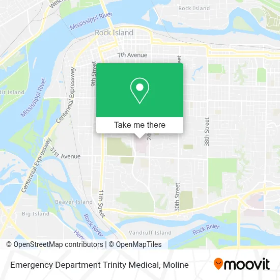 Emergency Department Trinity Medical map