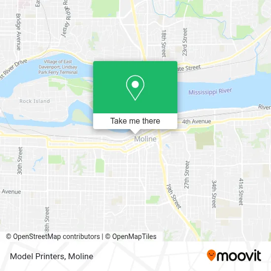 Model Printers map