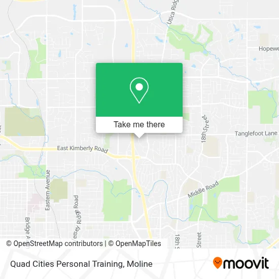 Quad Cities Personal Training map