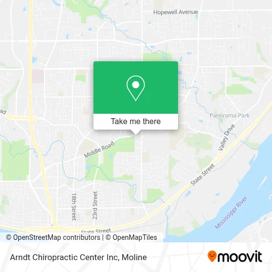 Arndt Chiropractic Center Inc map