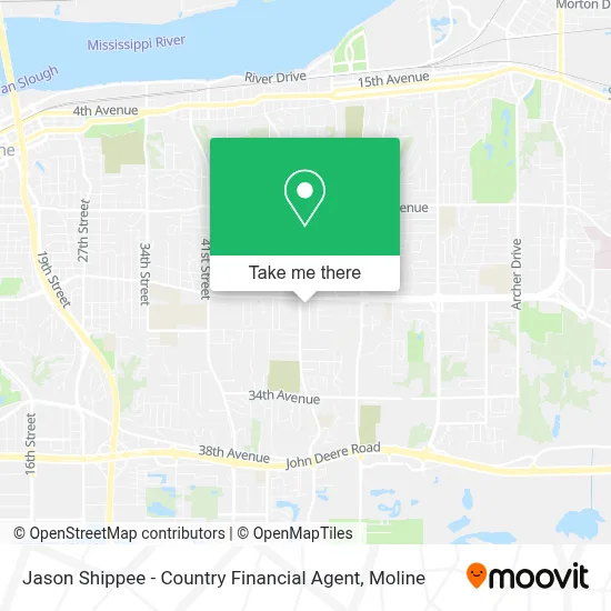 Jason Shippee - Country Financial Agent map