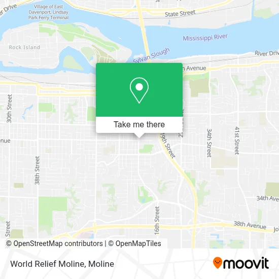 World Relief Moline map