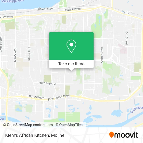 Klem's African Kitchen map