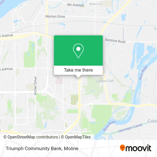 Triumph Community Bank map