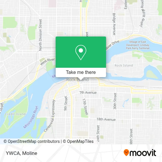 Ywca map